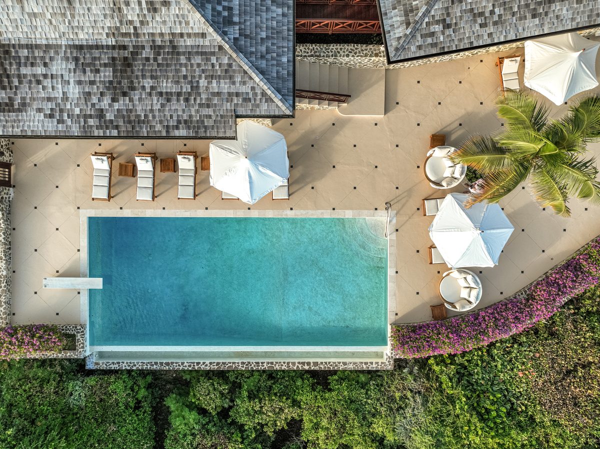 Big Blue Ocean, the pool deck from above