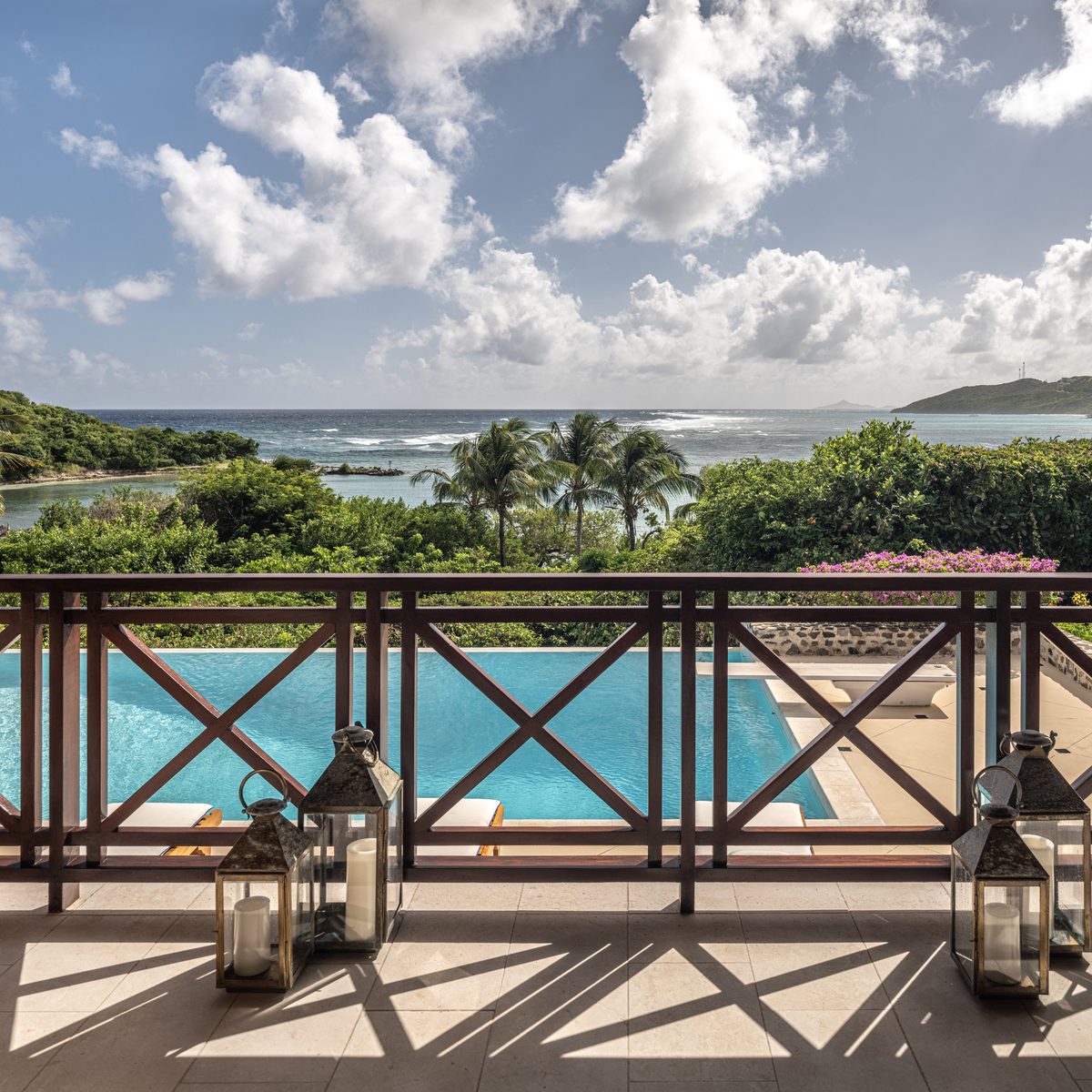 Big Blue Ocean, the pool from the veranda