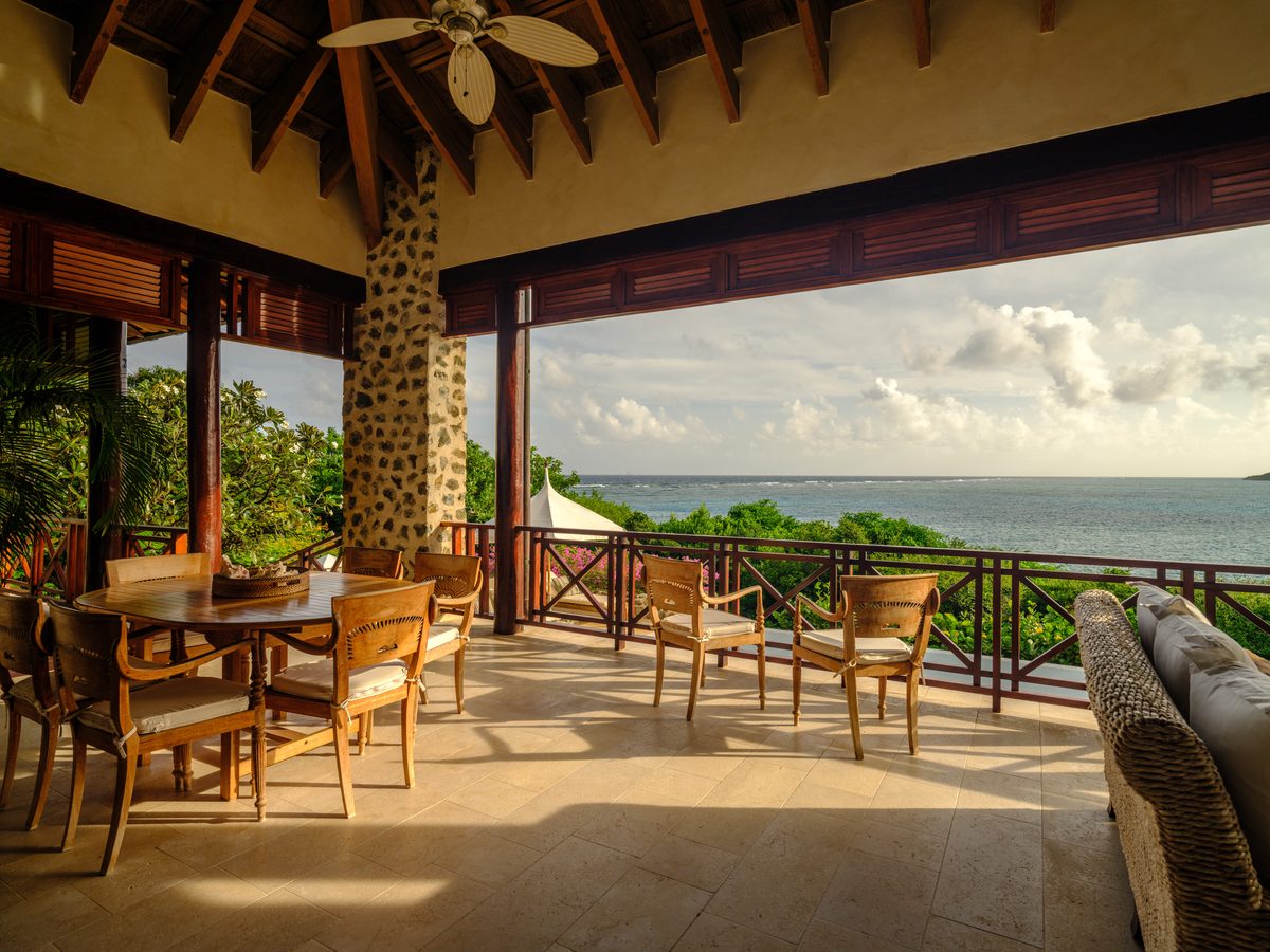 Beach House, the covered terrace