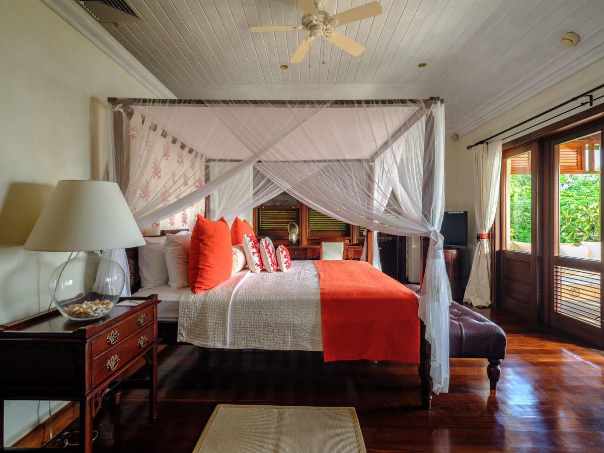 Beach House, a bedroom
