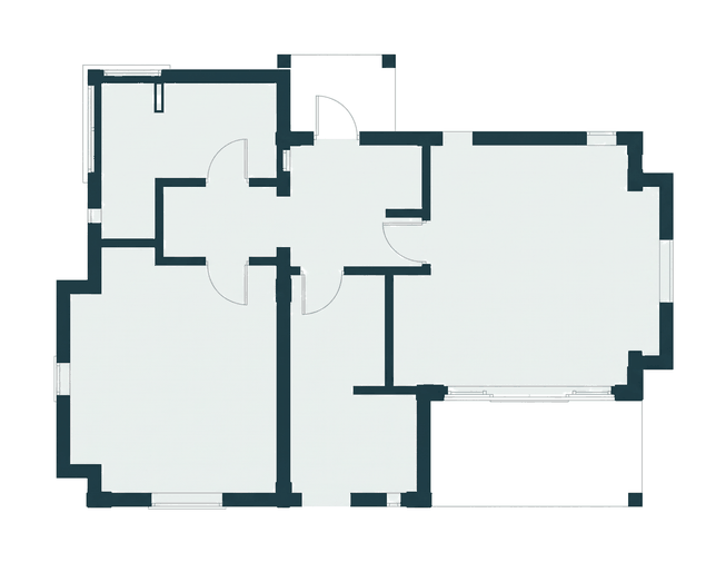 Floor plan of Beach House, guest cottage