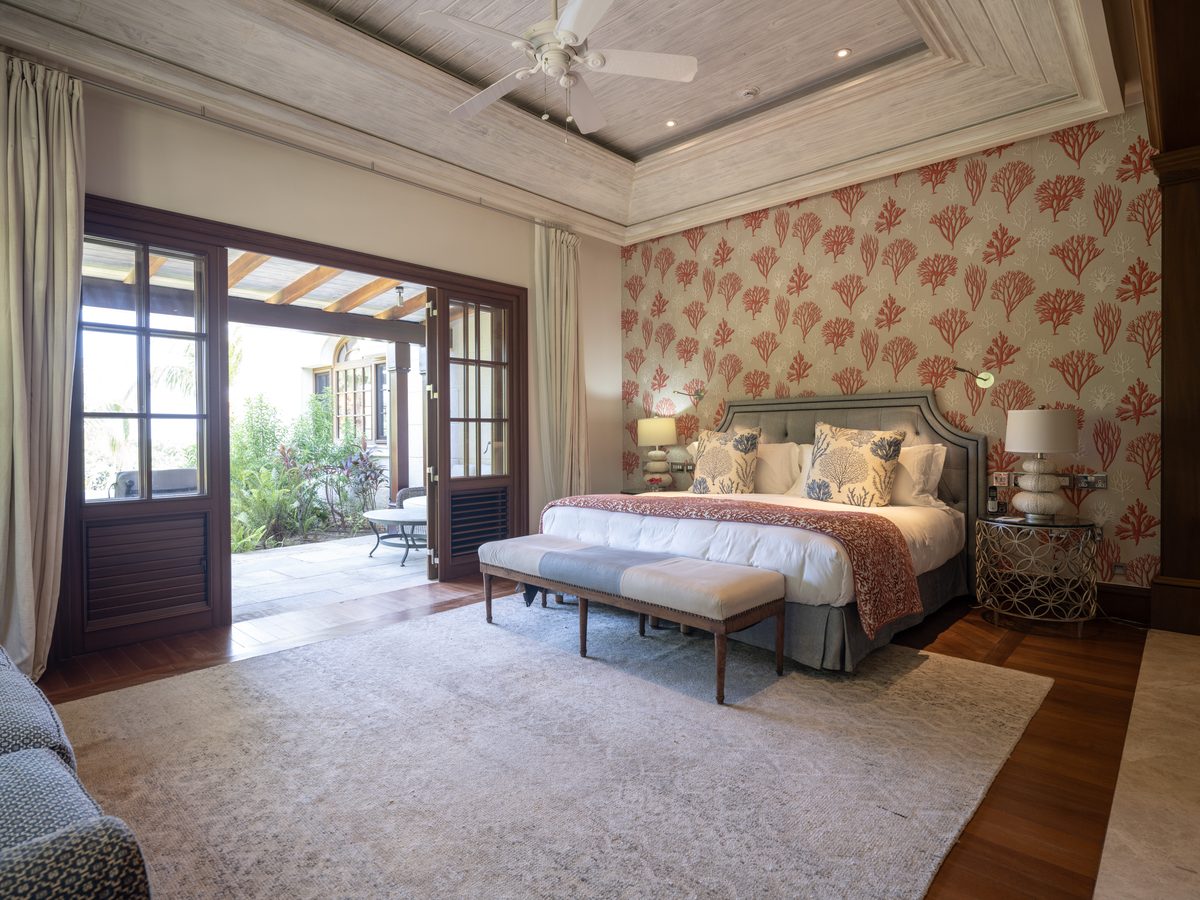 Turtle Creek, a bedroom opening to the garden