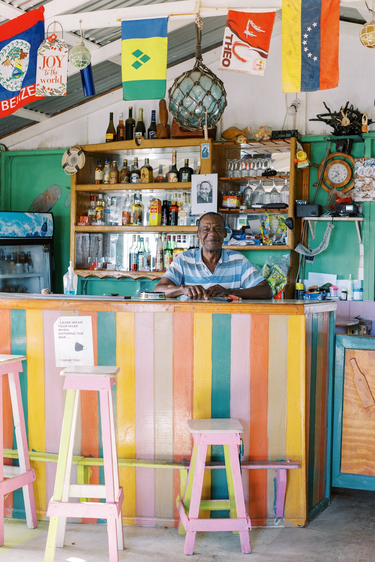 A rum shop in the village